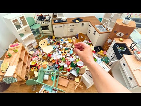 Miniature kitchen set installation ✨ASMR ✨Re-ment collection✨