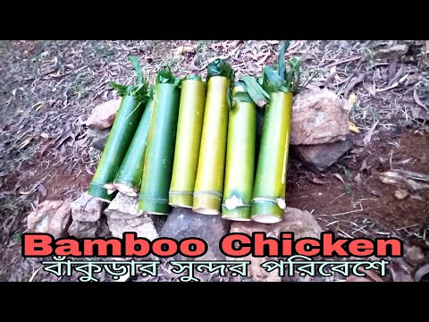 Bamboo Chicken recipe, বাঁকুড়ার বন্ধুদের সঙ্গে বনভোজন,Bamboo chicken,village food vlog,Dipu's  Cave