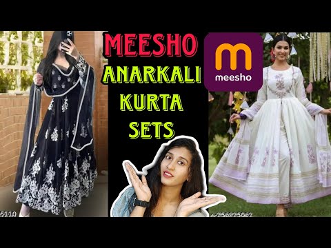 Meesho Festive Wear Anarkali Kurta Set Haul || Review & Try on || Ethnic Wear #meesho #kurtaset