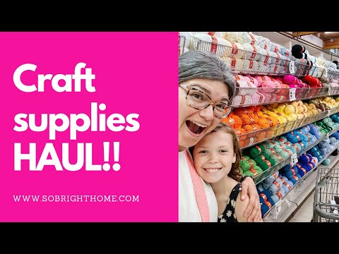 Craft supplies haul!!