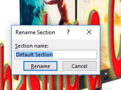 Adding Section Titles