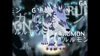 Gabumon digivolve to Garurumon