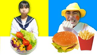 野菜なんかいらない？好きなものだけ独り占めしちゃダメ！ハッピーセットサンリオ【寸劇】