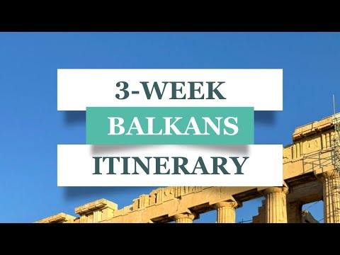 The Best 3-Week Balkans Itinerary! #croatia #bosnia #montenegro #albania #greece