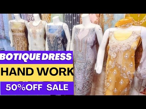 Handwork dress new design|| botique dress design..