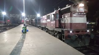 17648 Purna Hyderabad express train enter on platform no 1 in Hyderabad Deccan railway station