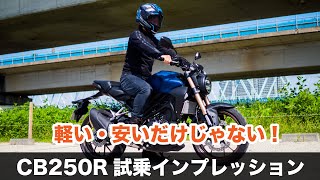 CB250R試乗インプレッション 高速道路の走破性 加速感 足つき 燃費　同じエンジンのCRF250RALLYとの違いなど モトブログ ホンダ