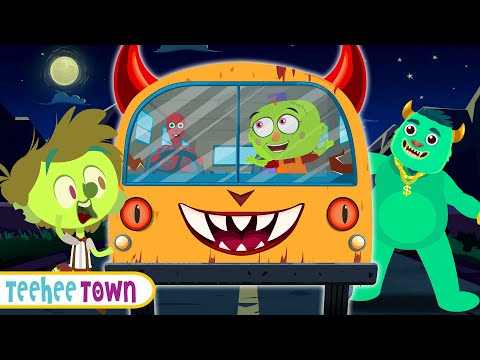 Monster Hiding In The BUS | Spooky Scary Rhymes For Kids By Teehee Town