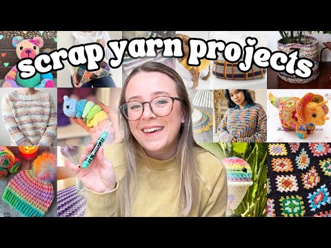 40+ Scrap Yarn Crochet Project Ideas With Patterns! 🧶