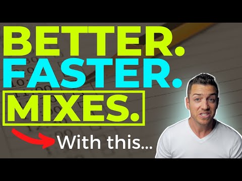 Get Better, Faster Mixes With A Mix Schedule