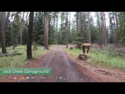 Jack Creek Campground, Deschutes National Forest Oregon - Drive Through