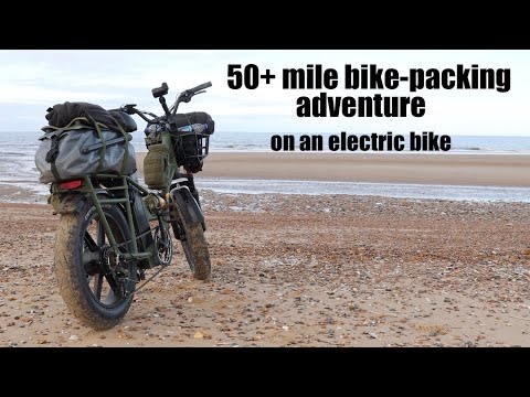 Fully Loaded Winter Off-Road ebike Trip.  Fiido T1 Pro Utility Electric Bike.  Stealth Camp.