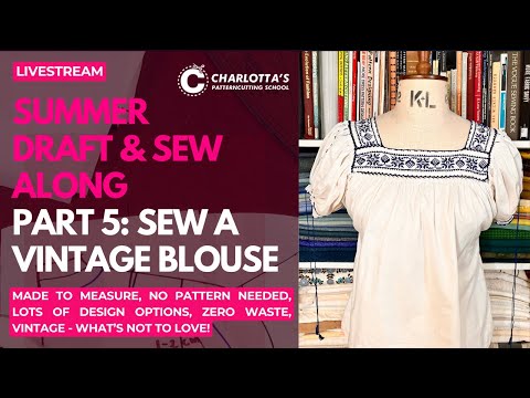 How to sew a summer blouse  - quick and easy