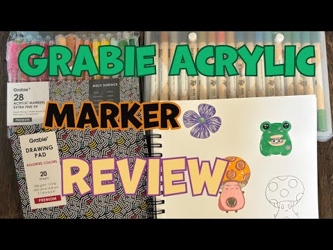 Drawing with GRABIE ACRYLIC MARKERS- what do I think?