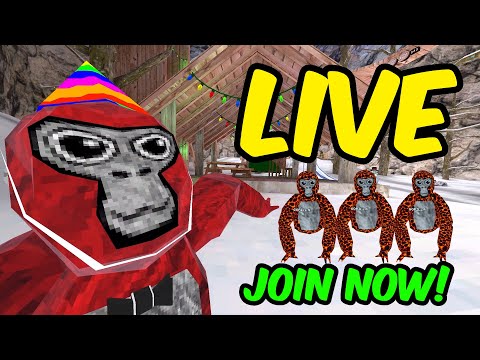 🔴 GORILLA TAG CHRISTMAS WITH VIEWERS🎅🎄| LIVE!! MINIGAMES👍