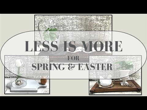 LESS IS MORE DECOR IDEAS FOR SPRING AND EASTER - HIGH END DECORATING WITH GLASS CLOCHES