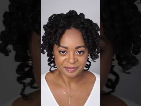 Wedding Updo For Natural Hair - Heatless - No Weave