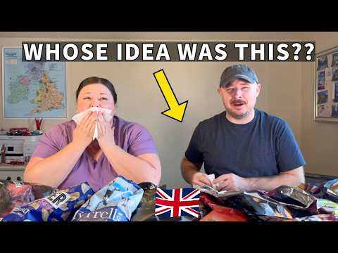 Americans Try 19 Types of British Crisps - These Flavours Are INSANE!