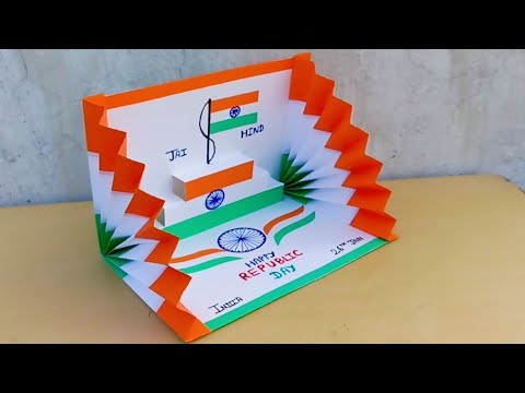 DIY - Happy Republic Day Card || 26 January 2025 Handmade  Republic Day Card || Card Idea