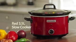 Crock Pot 3.5L Red Slow Cooker SCV400RD