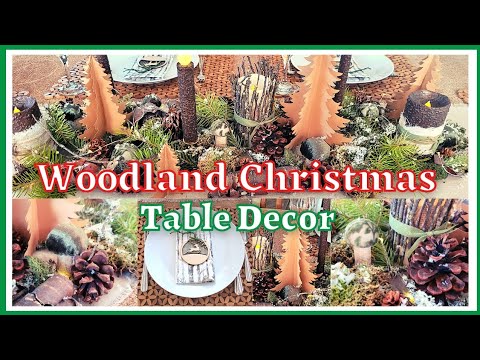 🎄Whimsical Woodland Natural Christmas Table Decor || xTool M1 Nature Inspired Christmas DIYs