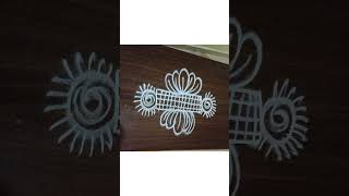 sideborder#simplesidemuggulu #sidemugguluwithdots#muggulu #easysidemuggulu#kolam#shortfeed#ytshorts#