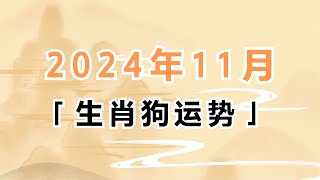 生肖属狗的人2024年11月运势分析