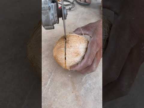 DIY Stunning Serving బౌల్ Using Coconut 🥥 #ecofriendlycups #servingcups #coconutbowl #reelvideos