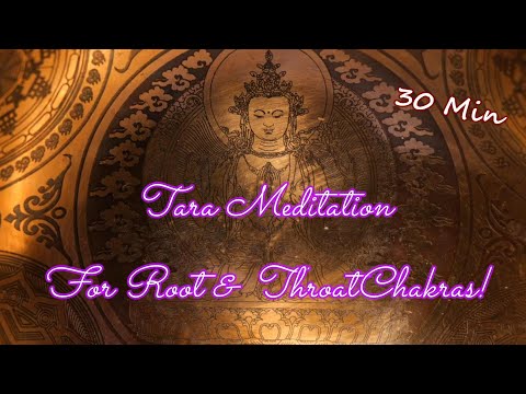 TARA BOWL MEDITATION ~ 30 MIN ~ #HHM20 ~ BALANCE ROOT & THROAT CHAKRAS ~SEE AT: WWW.TEMPLESOUNDS.NET