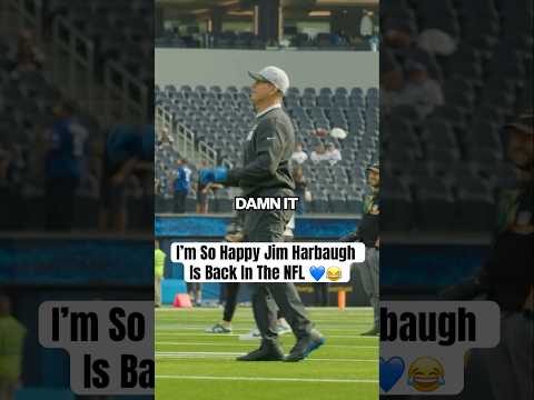 I’m so happy Jim Harbaugh is back in the NFL 😂💙