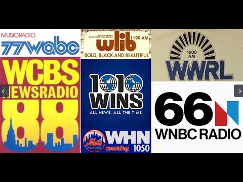 New York City AM Radio Dial Sweep Aircheck - WMCA WNBC WOR WABC WCBS WINS WHN WNEW WLIB WWRL - 1979