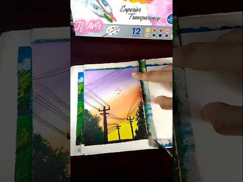 Paint with doms poster colour 🎨 #shortvideo #painting #tutorial #art #easydrawing 🌷