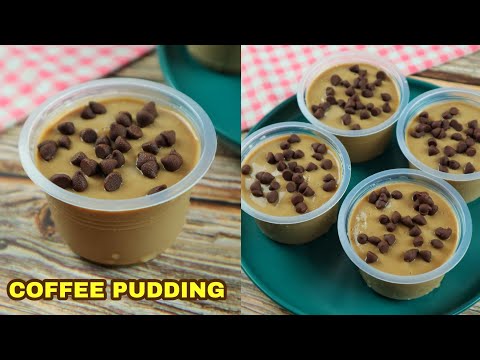 Coffee Pudding :: Quick and Easy To Make Dessert In Cups [ NO GELATIN ]