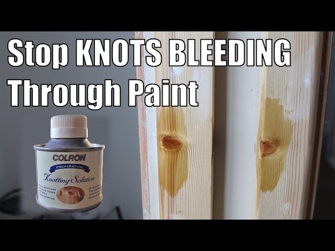 How to stop knots bleeding through paint - stop knots showing through using COLRON Knotting Solution