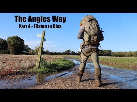 The Angles Way Long Distance Trail.  Part 4 - Flixton to Diss.  Hike and Wild Camp.