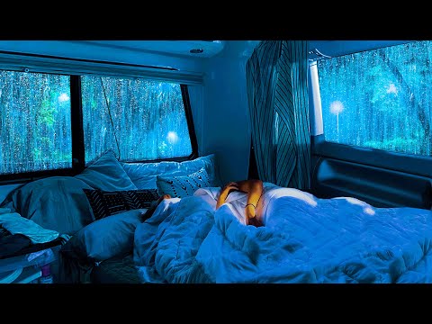 Deep Sleep Ambience: Natural Sounds of Rain & Thunder on Cozy Car for Deep Sleep, Banishing Insomnia