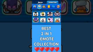 BEST 2 IN 1 EMOTE COLLECTION #clashroyale #clashroyaleemote #emotechallenge#emote#emoteroyalecontest