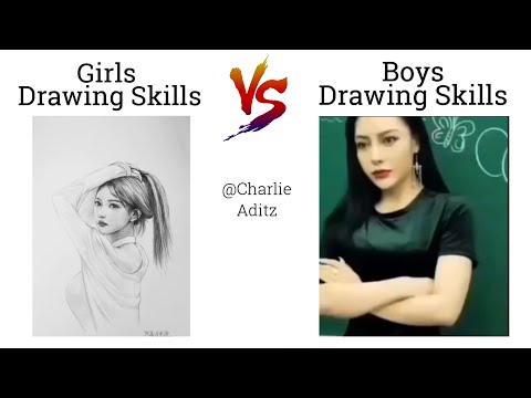 Girls Drawing Skills Vs Boys Drawing Skills !! Memes #viralmemes