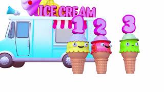 ice cream track songs|123 Numbers songs | Learn Counting & Numbers|ice cream