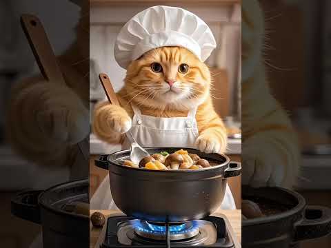 Fatty Chef #cat #chubbycat #catfunny #funny #aicat #catvideos #funnycats #funnycatvideos #cute