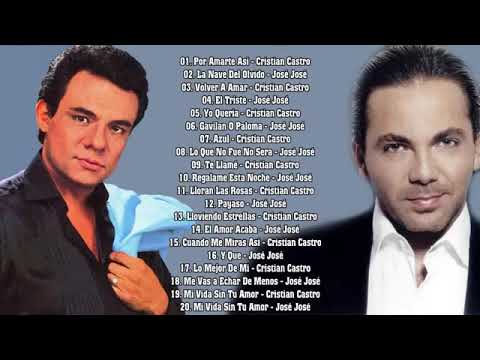 Jose Jose y Cristian Castro Éxitos Sus Mejores Canciones - Romanticas En Español Mix 2021