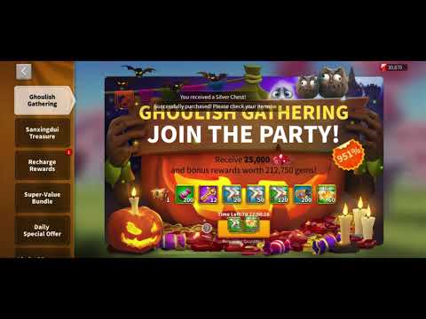 Ghoulish Gathering Max Purchase & Candy Rewards - Rise of Kingdoms