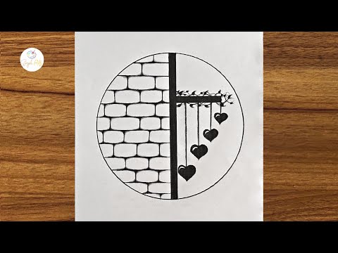 Easy circle drawing || Circle drawing for beginners || Pencil drawing in circle step by step