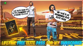 LifeTime Free Elite Pass For My Subscriber & Gift Dj Alok || Garena Free Fire