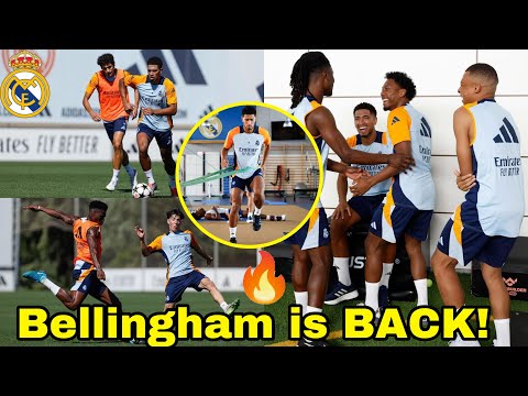 Jude Bellingham and Tchouameni Are BACK!🔥First Champions League Training | Brahim Diaz Injury,Alaba