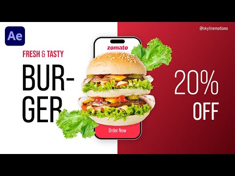 Fast Food SLIDESHOW Animation Tutorial in After Effects