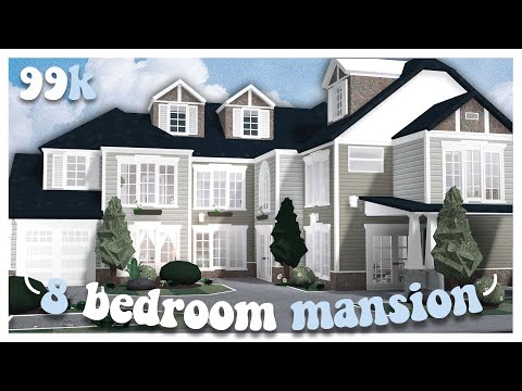 99,000$ 8 Bedroom Family Mansion | Welcome to bloxburg no advanced placing