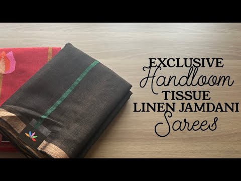 Detailed Video - Handloom Tissue Linen Jamdani Sarees | Shop on www.fabk.in #fabksarees #linensarees