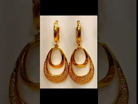 Very Beautiful Daily Wear Gold Earrings Designs #earrings  #shorts