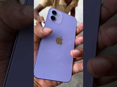 iPhone 12 { Purple } Open Box Delivery | #iphone #iphone12 #purple #delivery  #unboxing #shorts